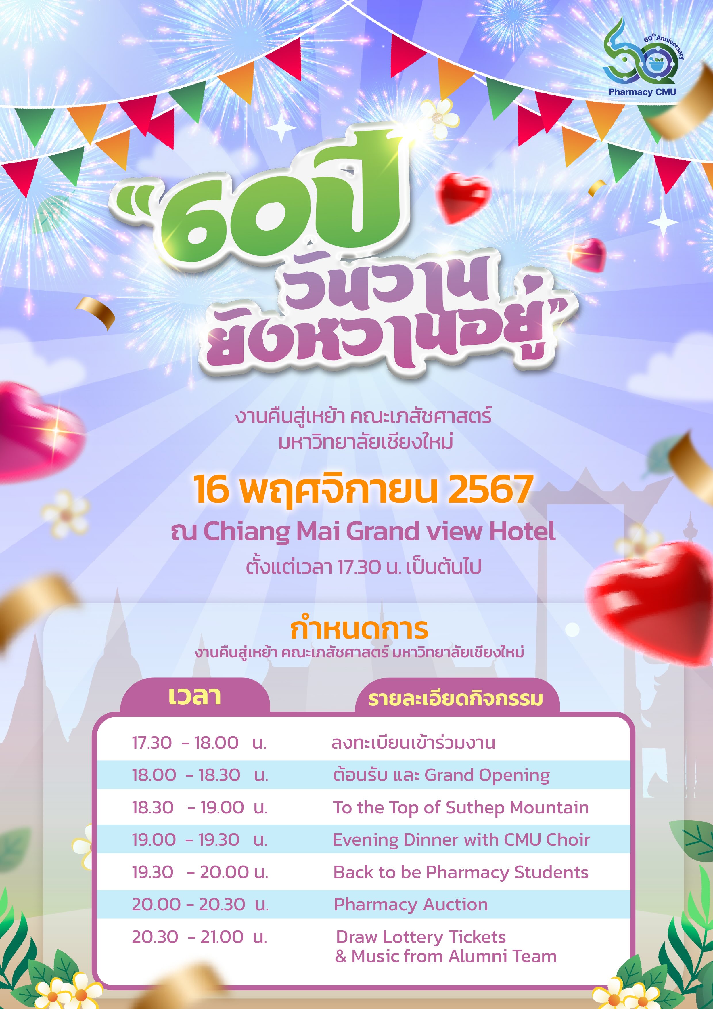 ประชุมวิชาการ 60 ปี คณะเภสัช มช.